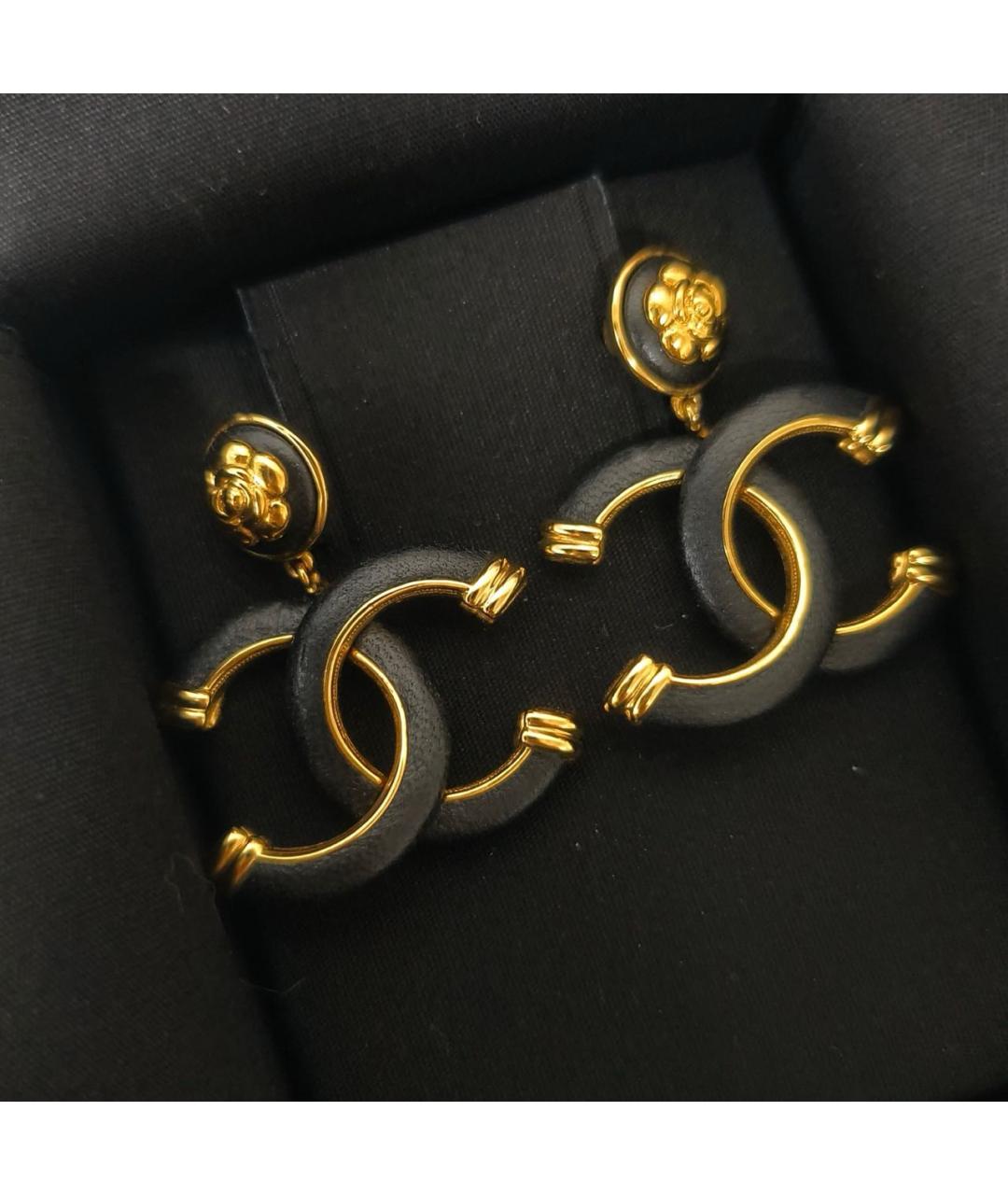 CHANEL Золотые серьги, фото 6