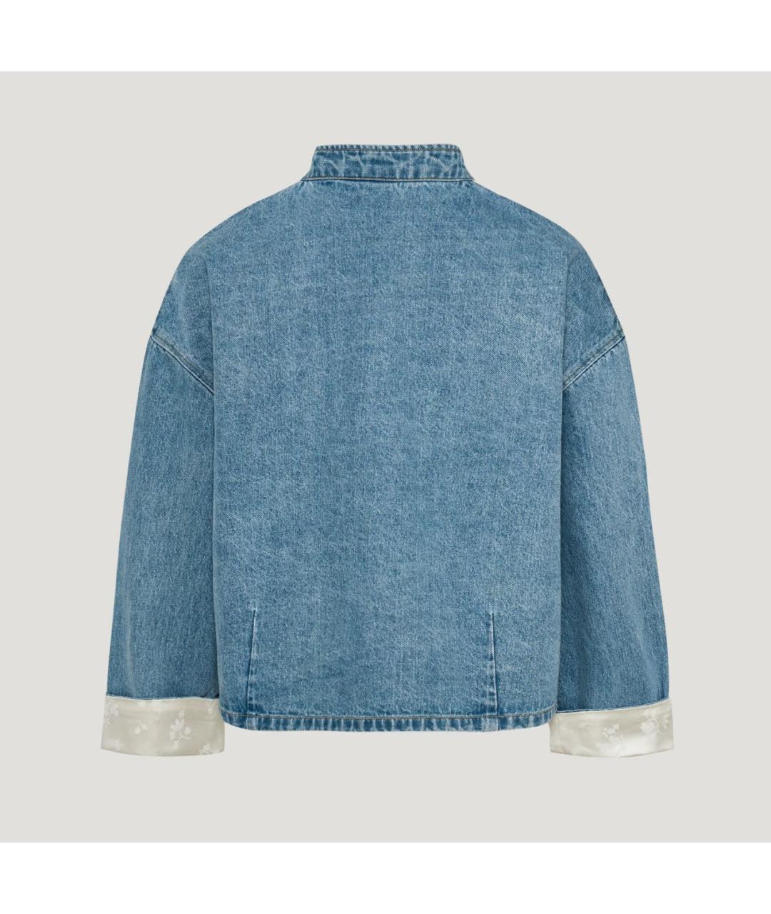 ADIDAS Синяя хлопковая куртка, фото 2