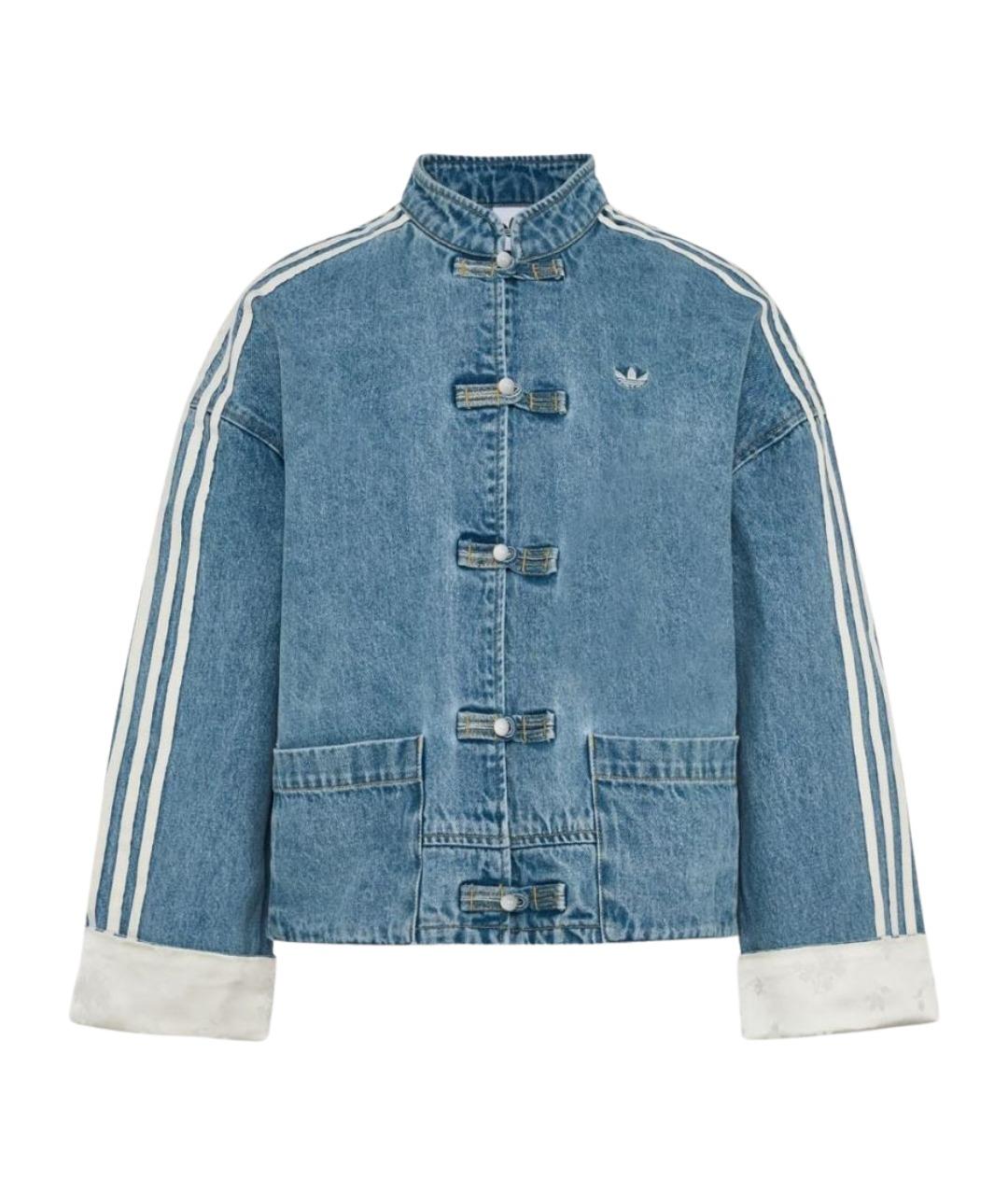 ADIDAS Синяя хлопковая куртка, фото 1
