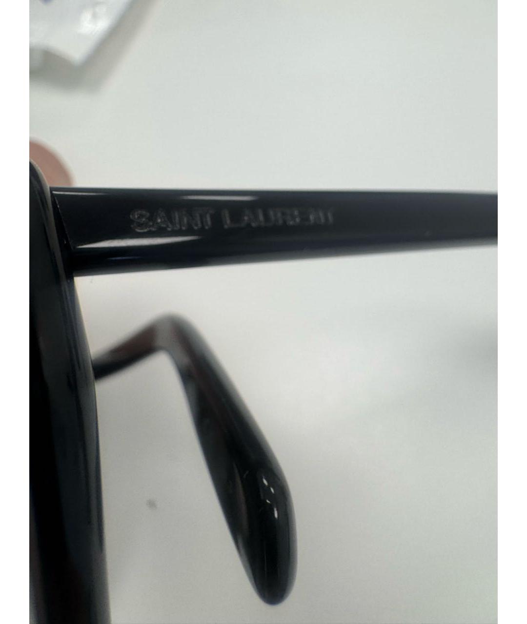 SAINT LAURENT Черные пластиковые солнцезащитные очки, фото 5