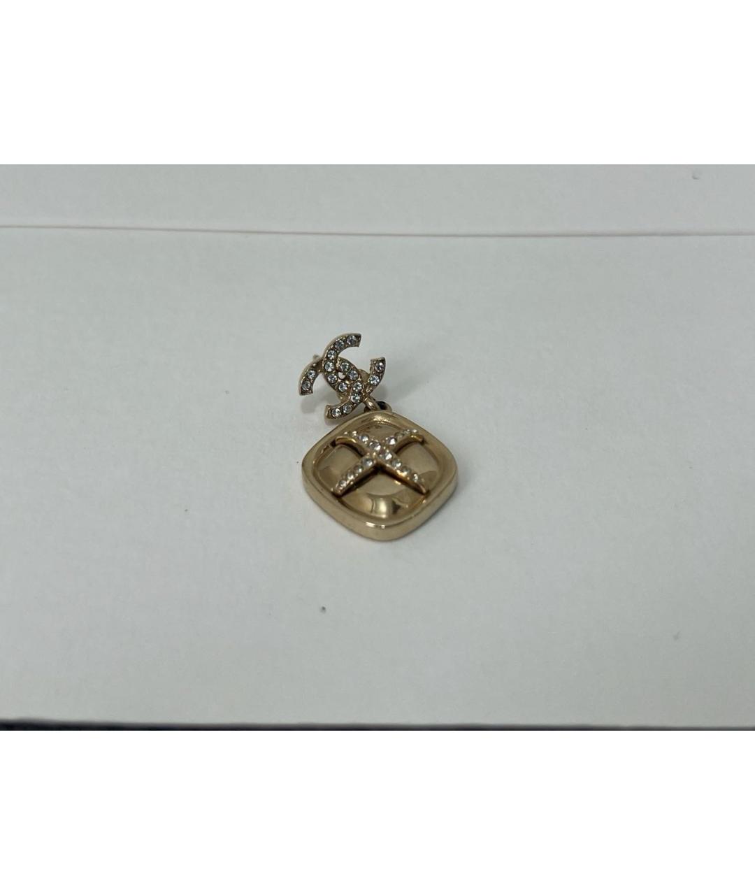 CHANEL Золотые серьги, фото 4