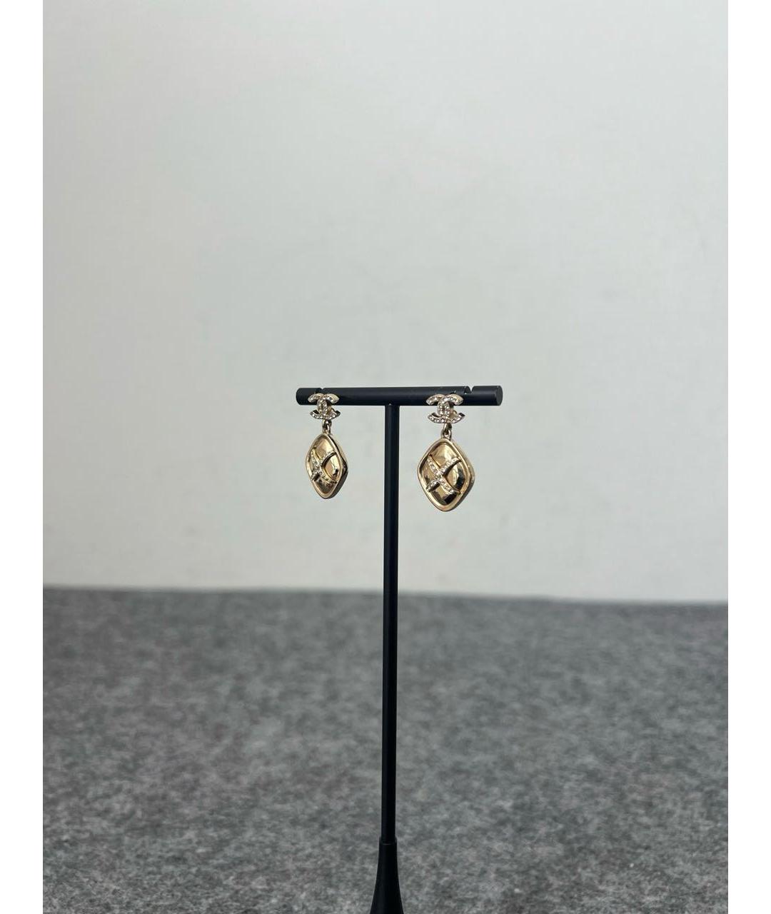 CHANEL Золотые серьги, фото 2
