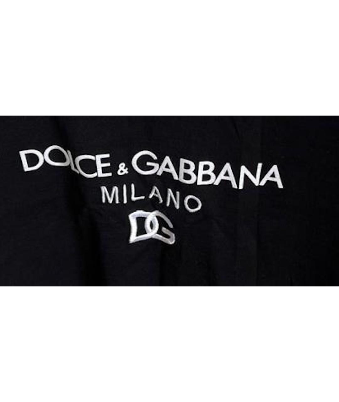 DOLCE&GABBANA Черный хлопковый детская футболка / топ, фото 4