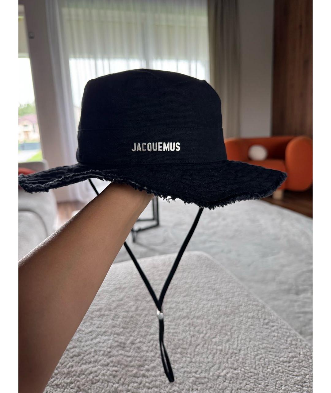 JACQUEMUS Черная хлопковая панама, фото 3
