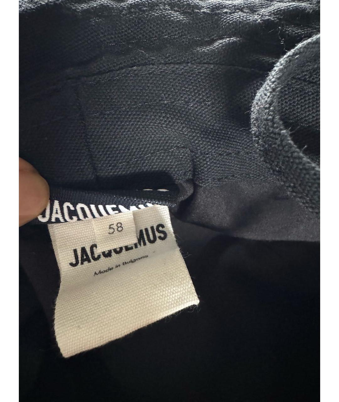JACQUEMUS Черная хлопковая панама, фото 4