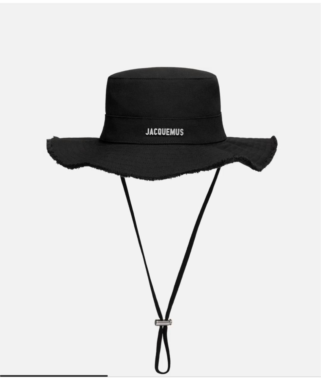 JACQUEMUS Черная хлопковая панама, фото 8