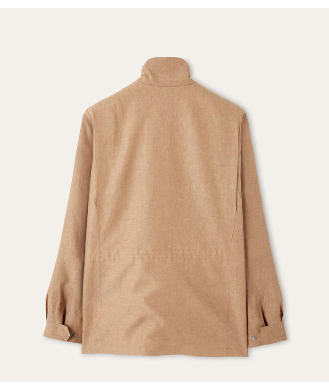 LORO PIANA Горчичная льняная куртка, фото 2