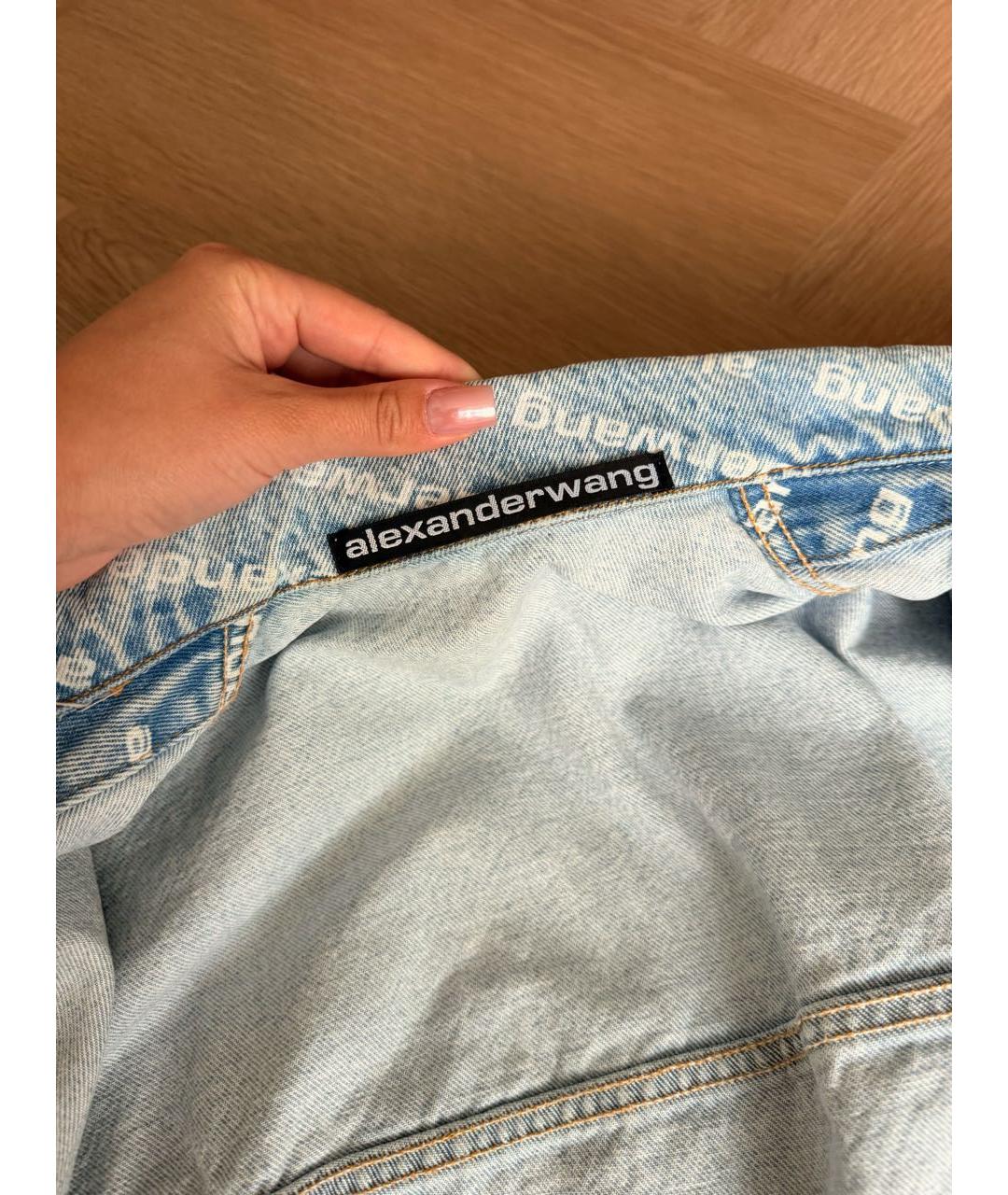 ALEXANDER WANG Голубая деним куртка, фото 3