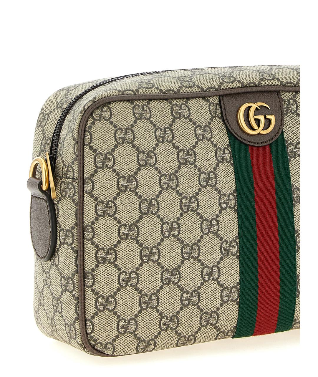 GUCCI Бежевая синтетическая сумка на плечо, фото 3