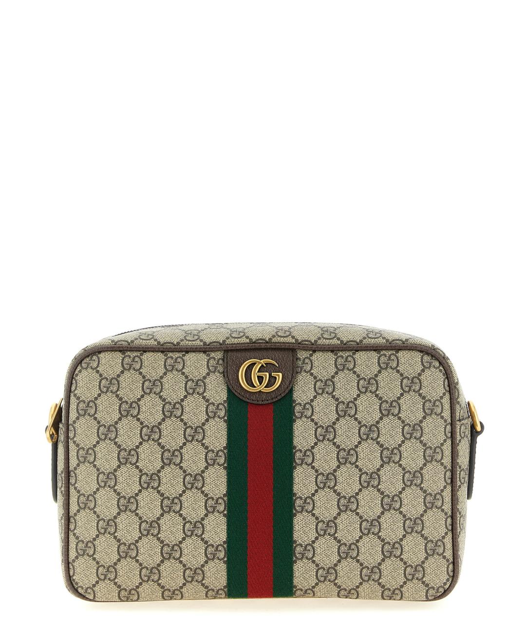 GUCCI Бежевая синтетическая сумка на плечо, фото 1