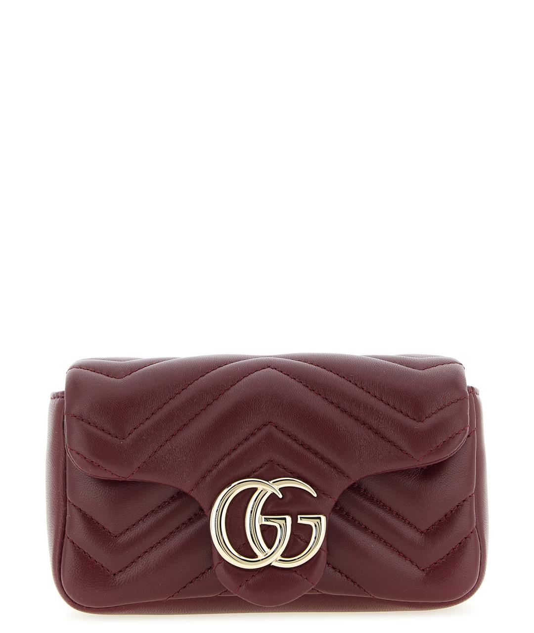 GUCCI Красная кожаная сумка через плечо, фото 1