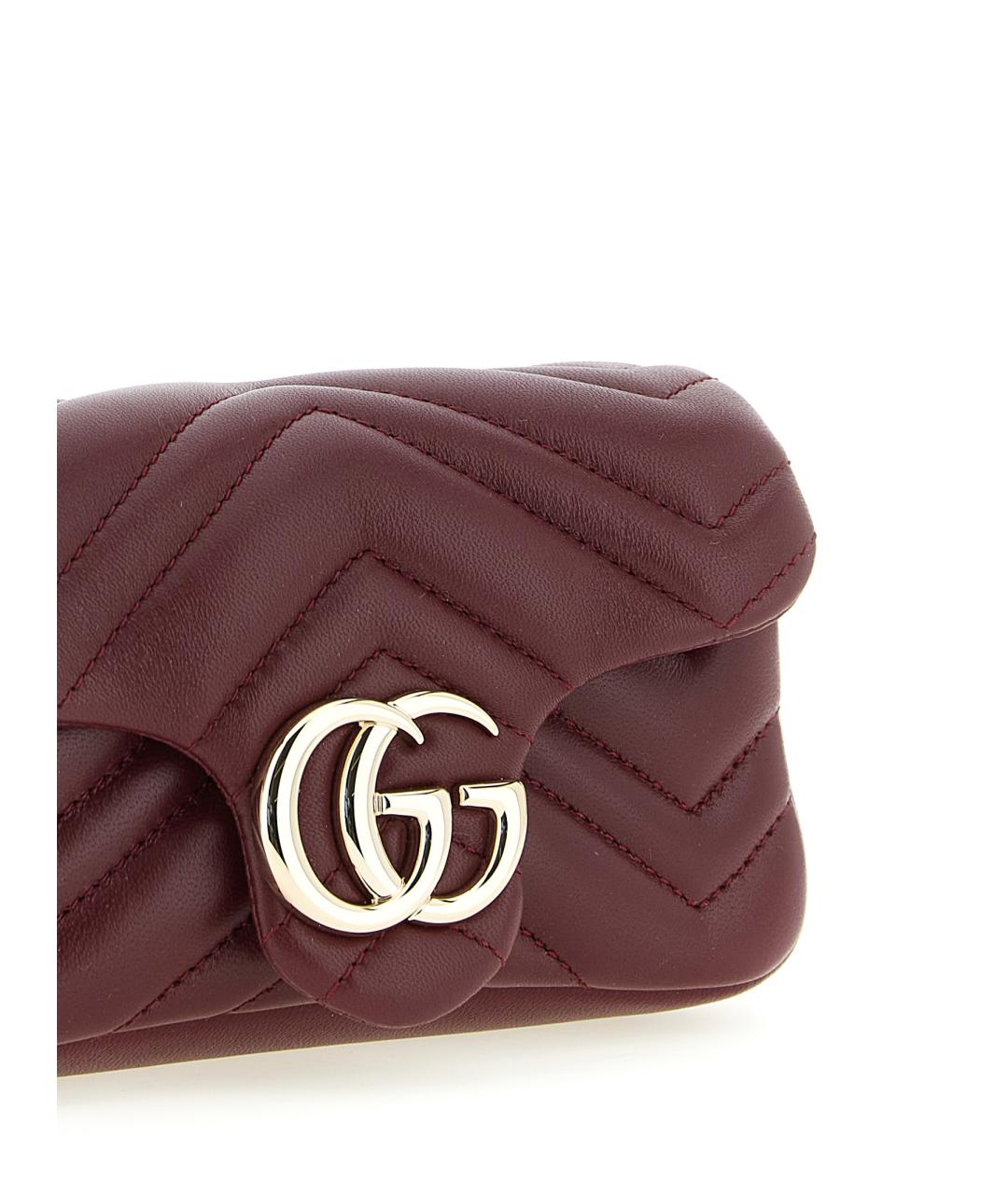 GUCCI Красная кожаная сумка через плечо, фото 3