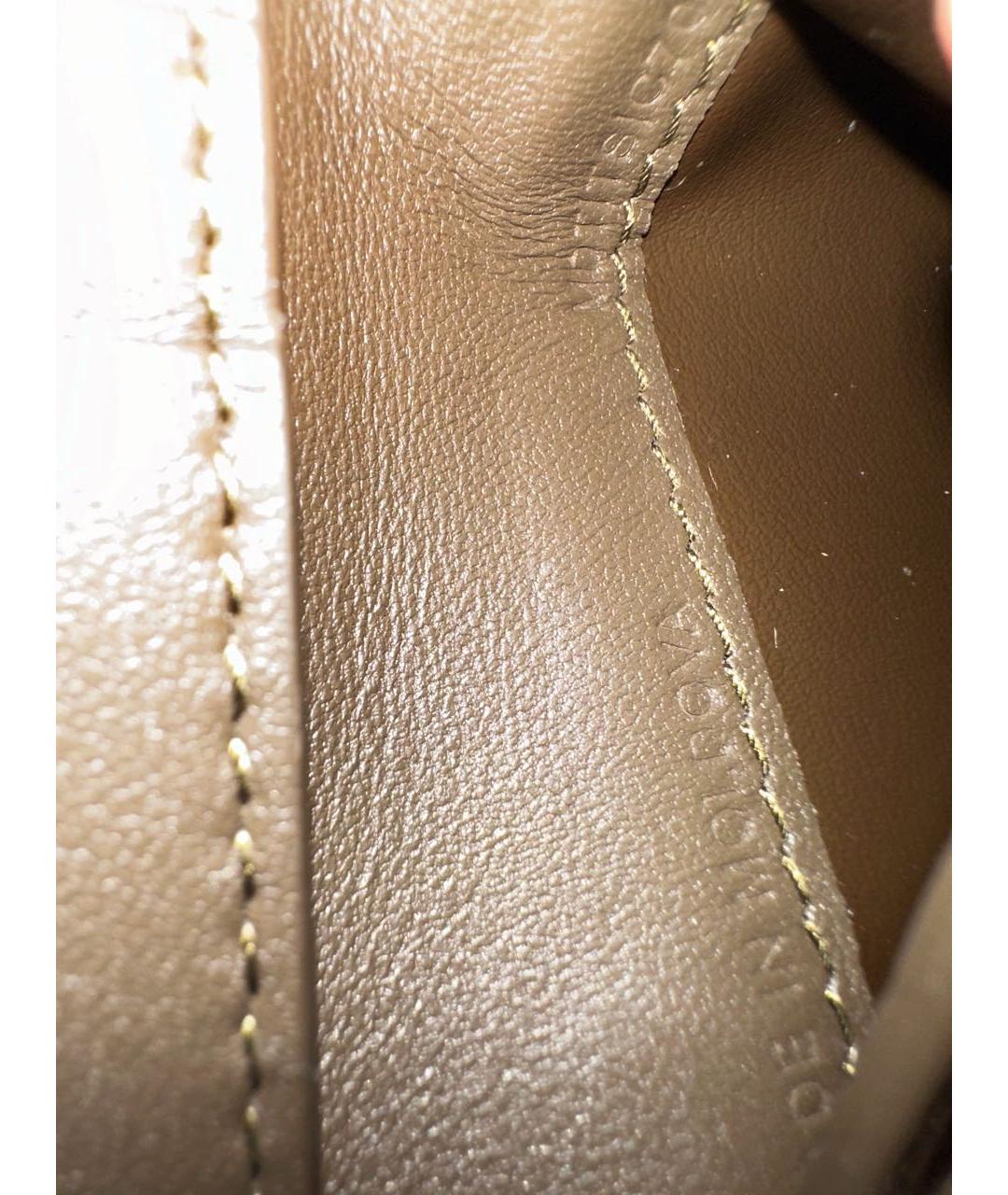 BURBERRY Бежевый кожаный кошелек, фото 8