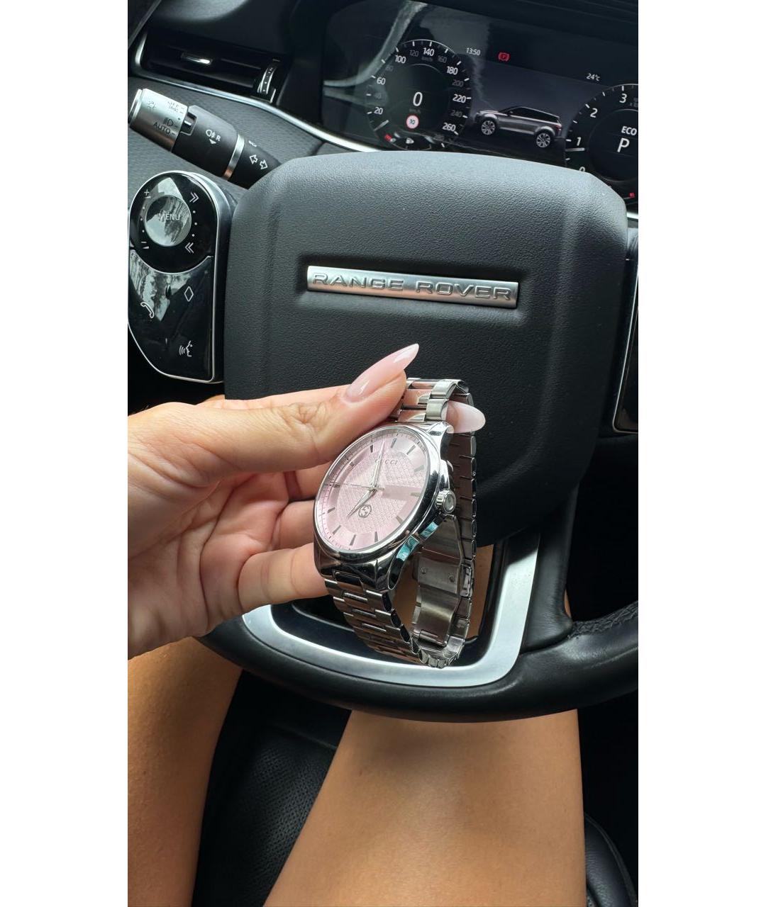 GUCCI Серебряные часы, фото 4