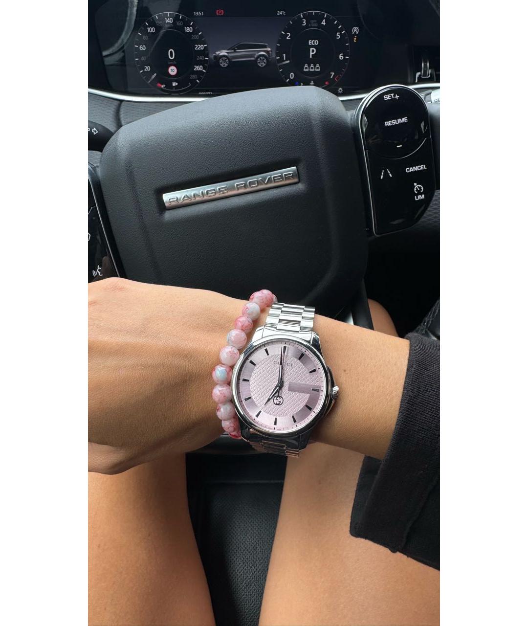 GUCCI Серебряные часы, фото 7