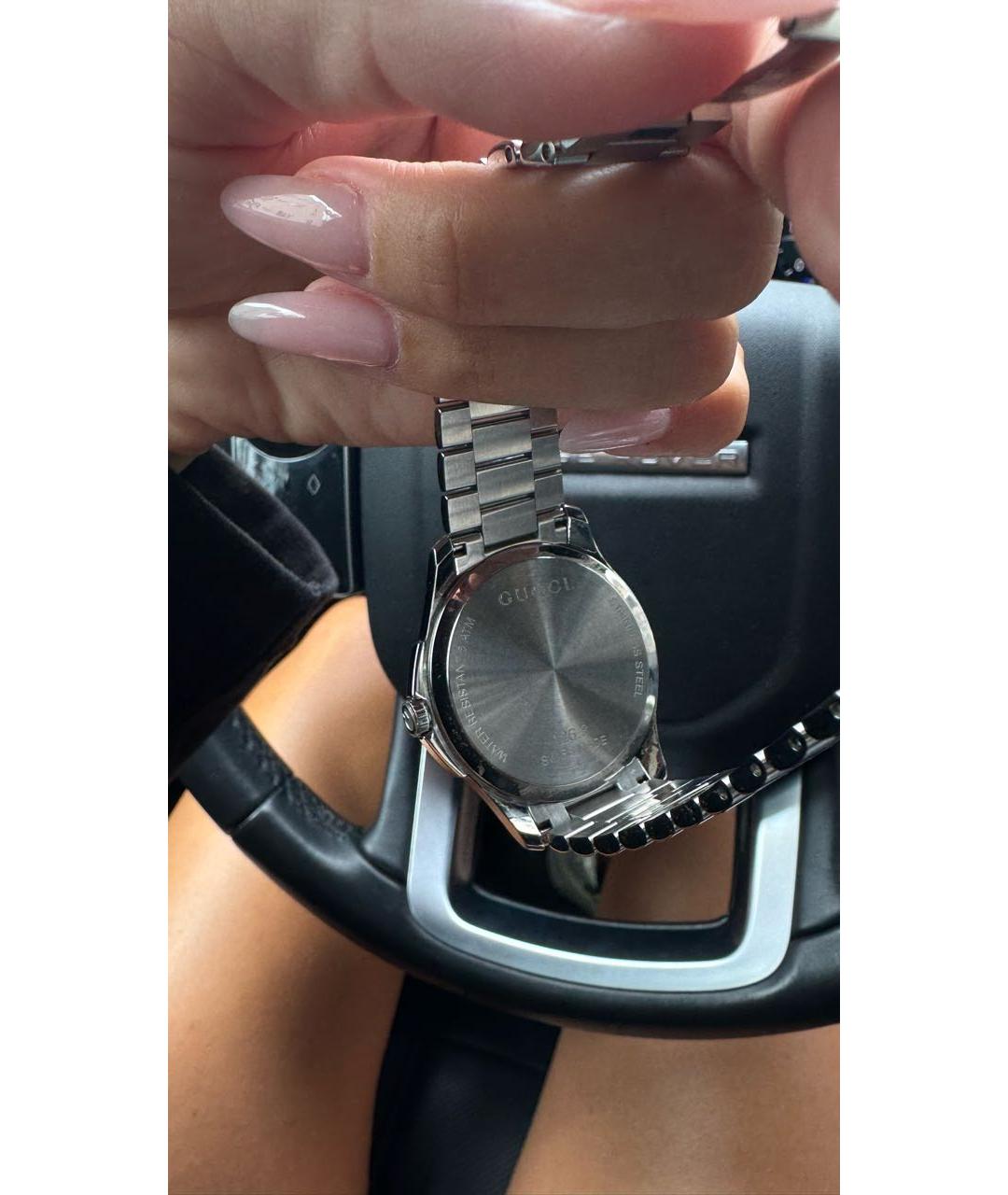 GUCCI Серебряные часы, фото 2