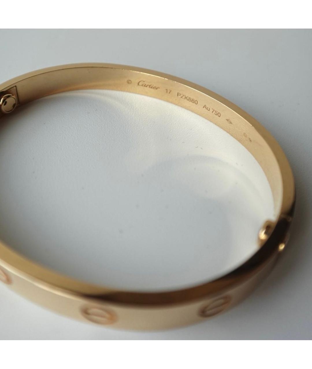 CARTIER Желтый браслет из розового золота, фото 3