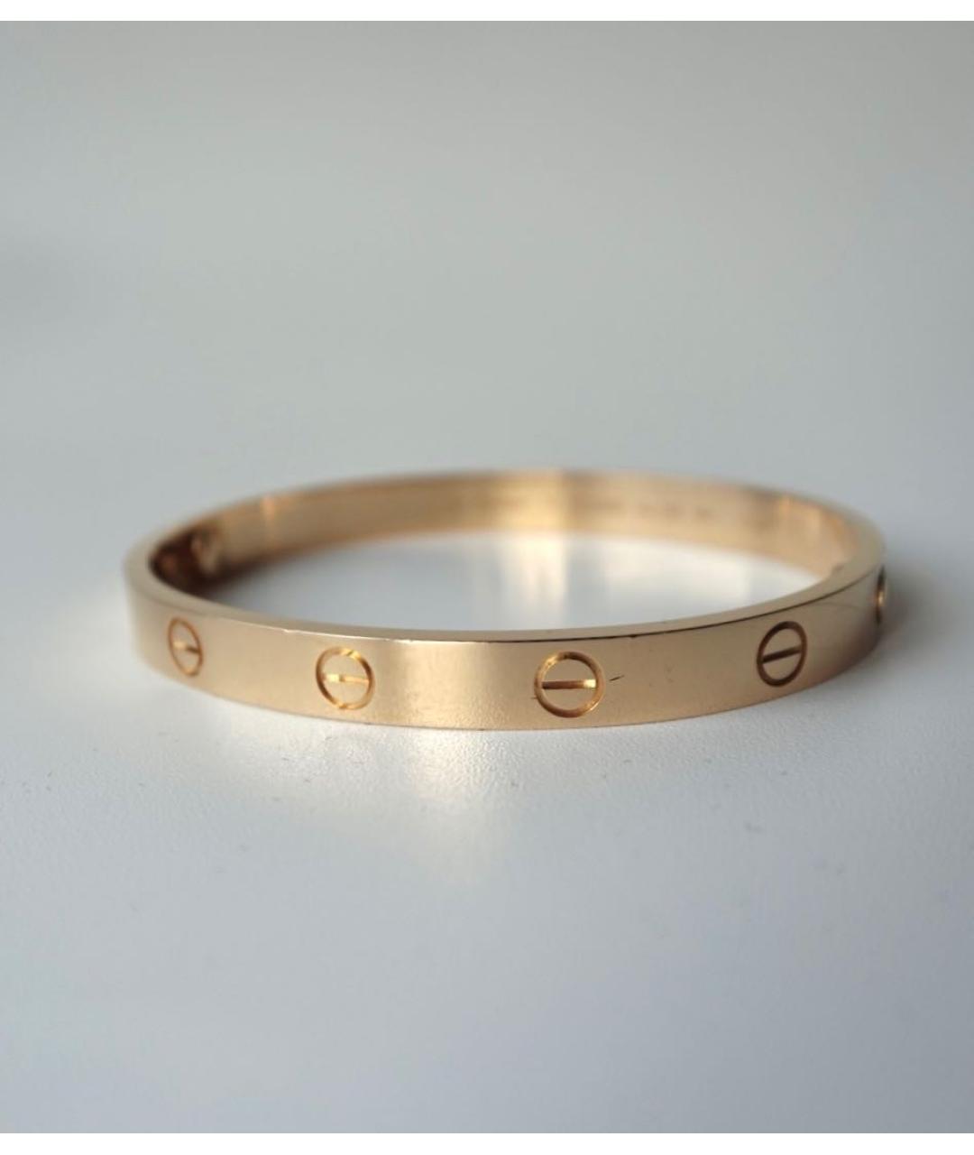 CARTIER Желтый браслет из розового золота, фото 2