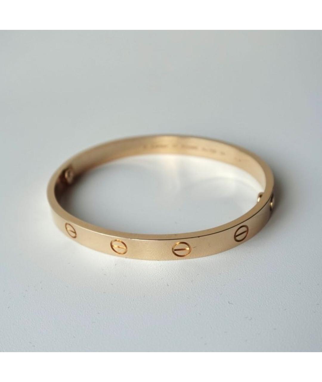CARTIER Желтый браслет из розового золота, фото 5