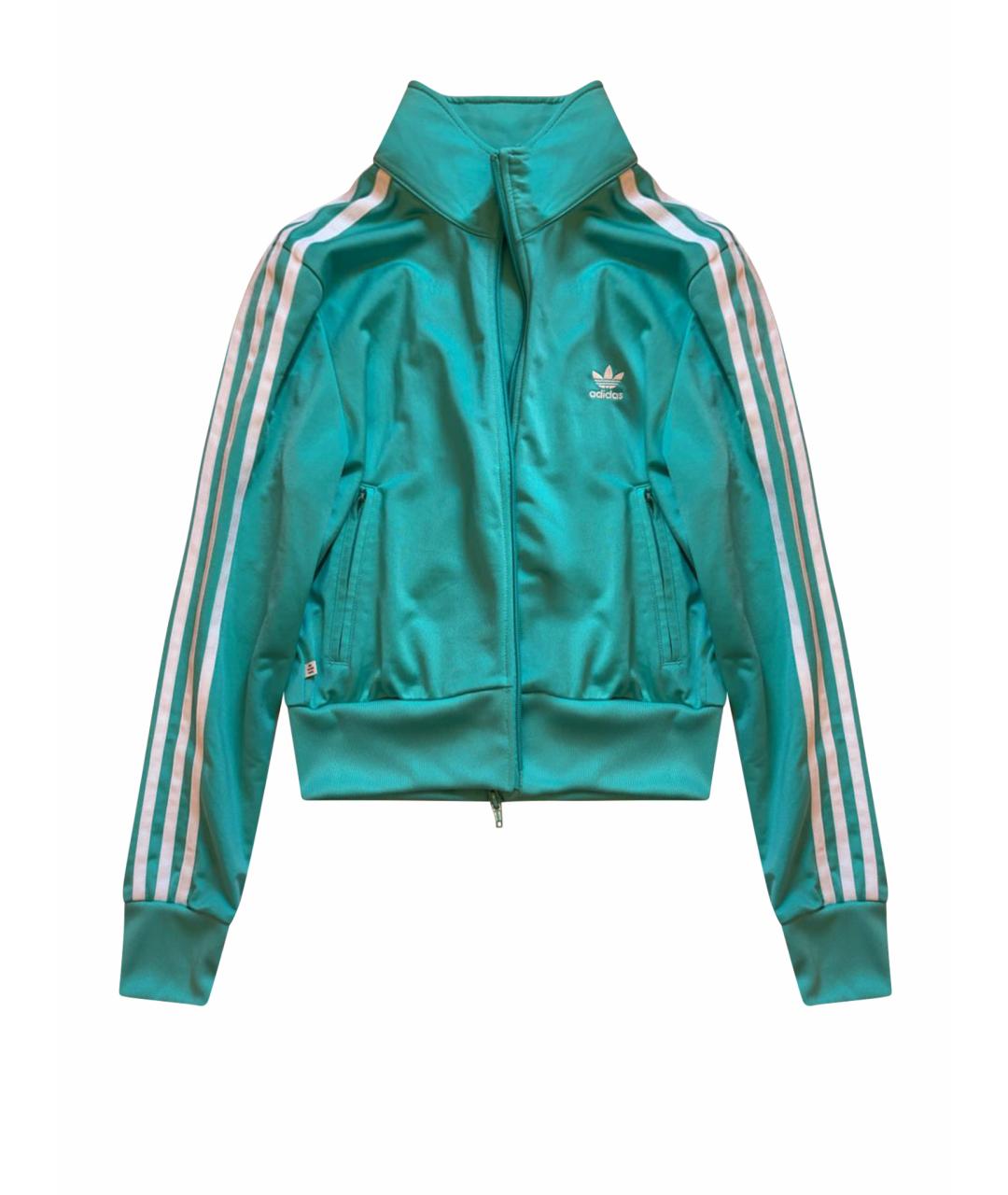 ADIDAS Бирюзовая полиамидовая спортивная куртка, фото 1