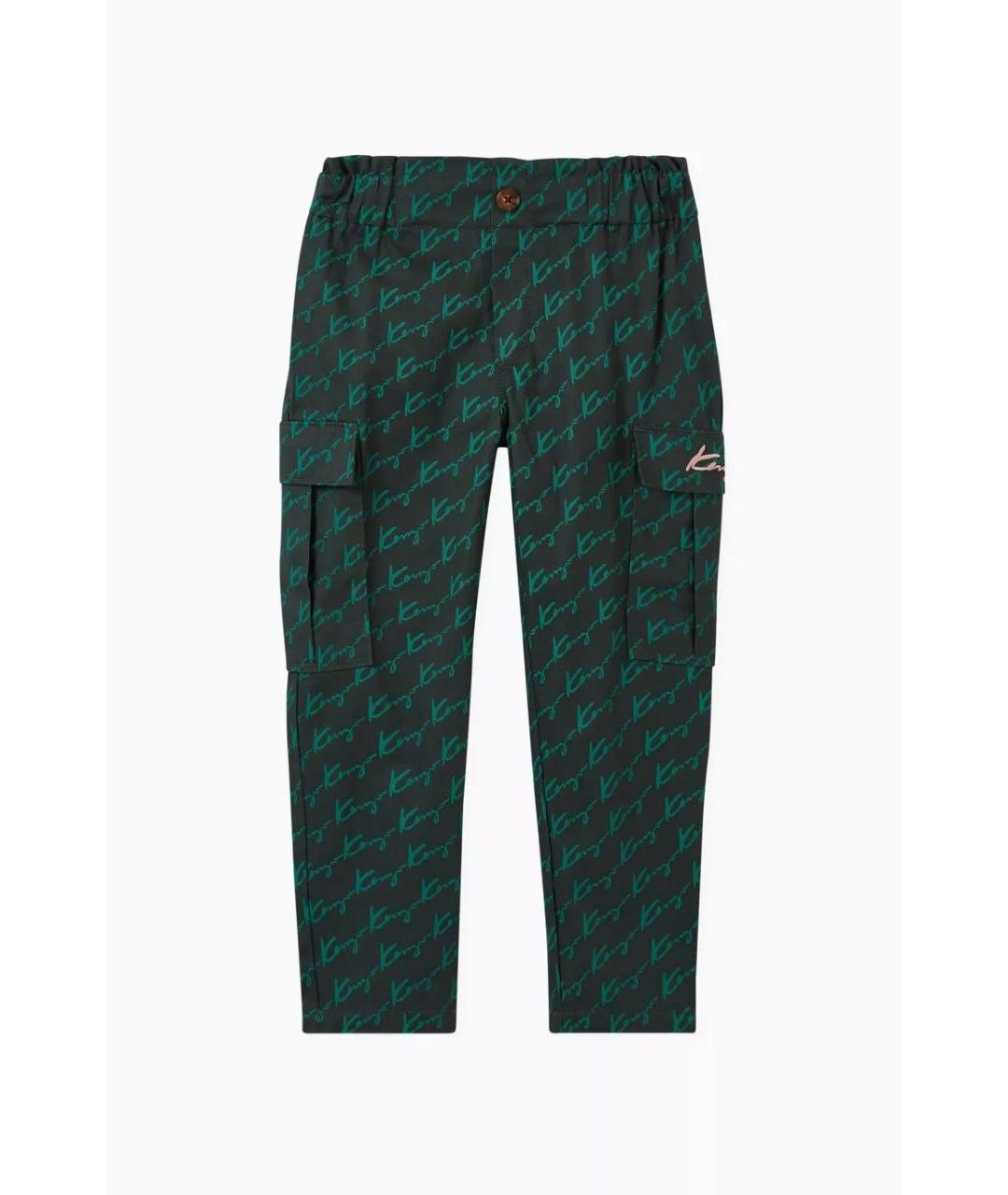 KENZO Зеленые хлопковые брюки и шорты, фото 1