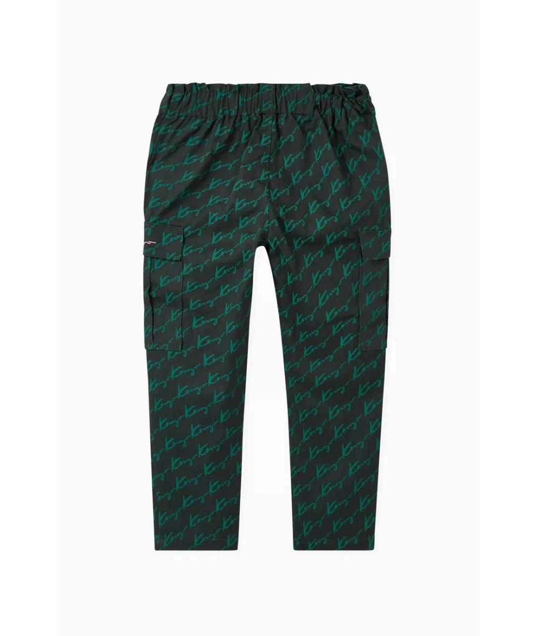 KENZO Зеленые хлопковые брюки и шорты, фото 2