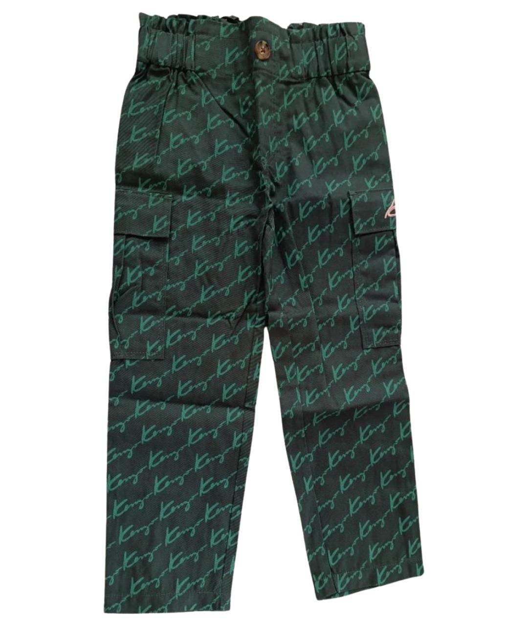 KENZO Зеленые хлопковые брюки и шорты, фото 1