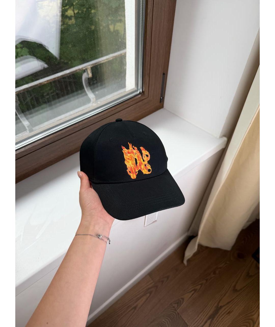PALM ANGELS Черная хлопковая кепка/бейсболка, фото 3