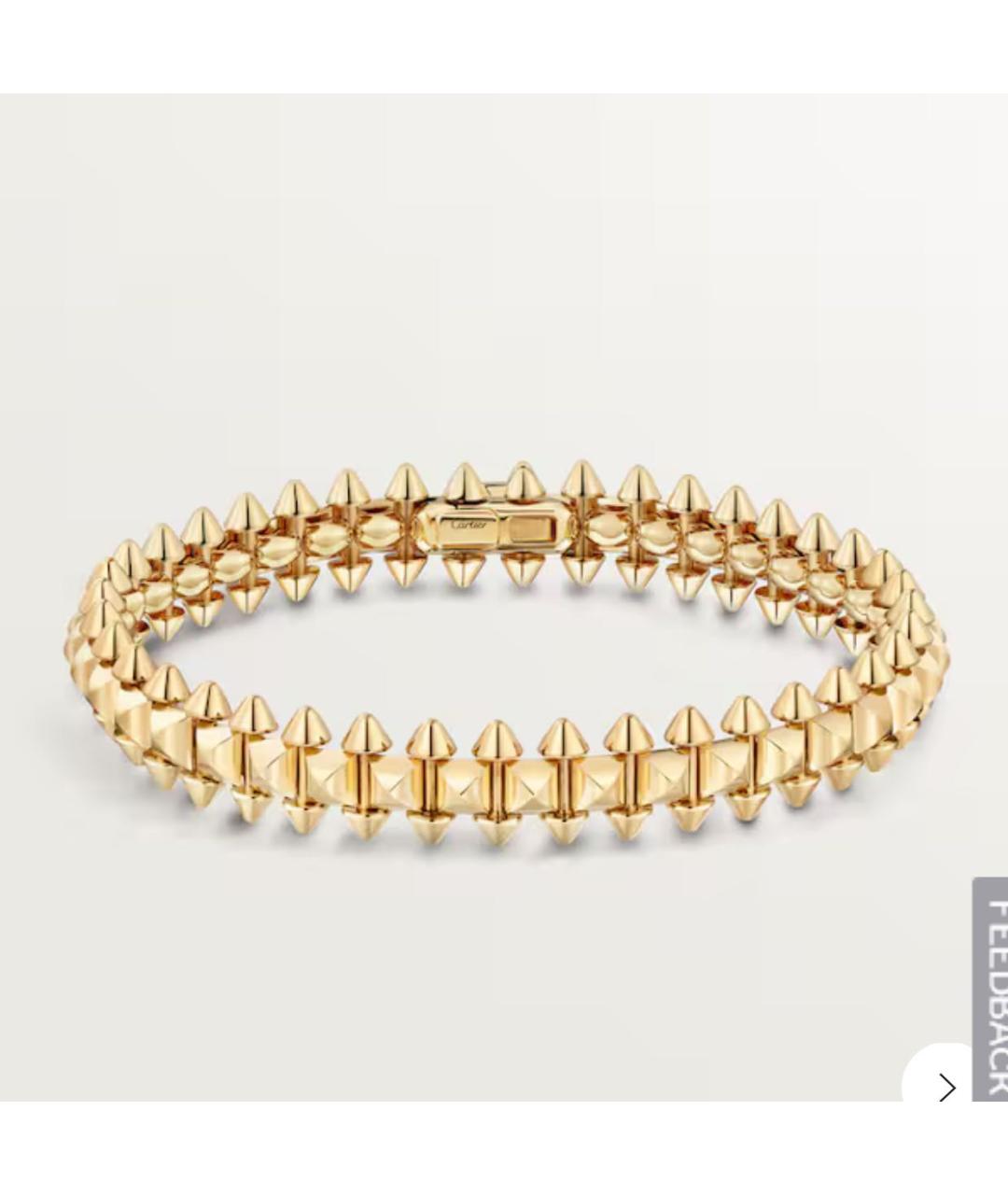 CARTIER Золотой браслет из желтого золота, фото 2