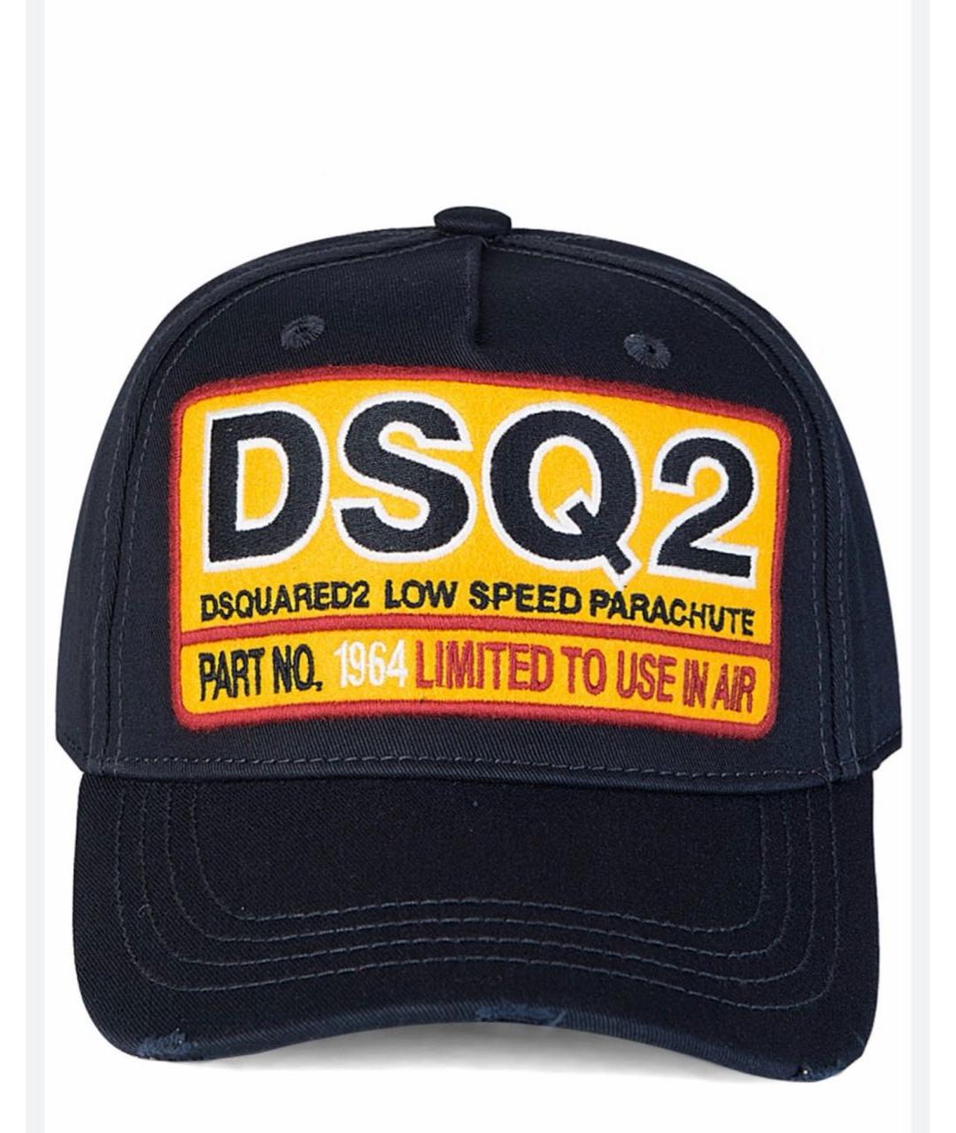 DSQUARED2 Темно-синяя хлопковая кепка/бейсболка, фото 1