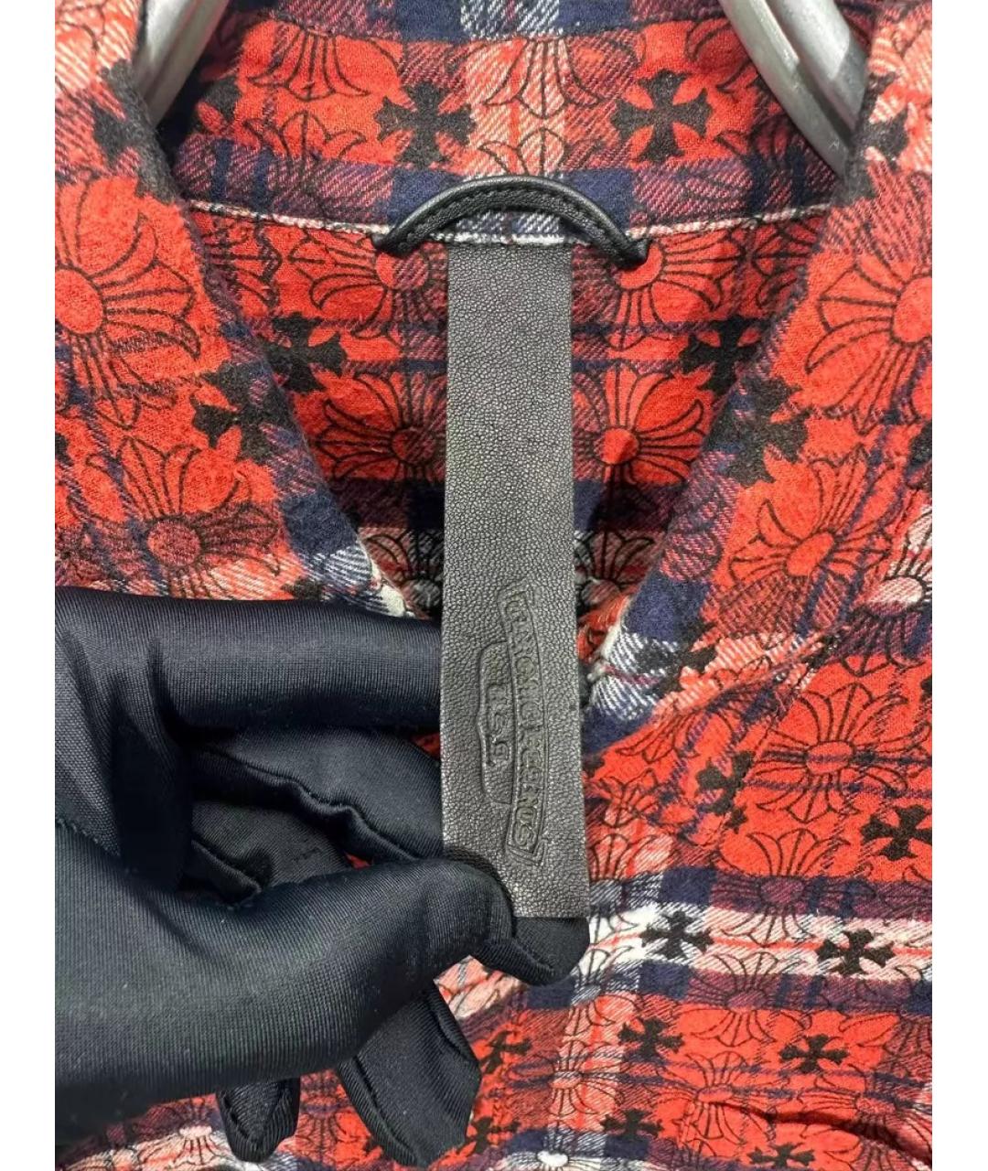 CHROME HEARTS Красная кэжуал рубашка, фото 3