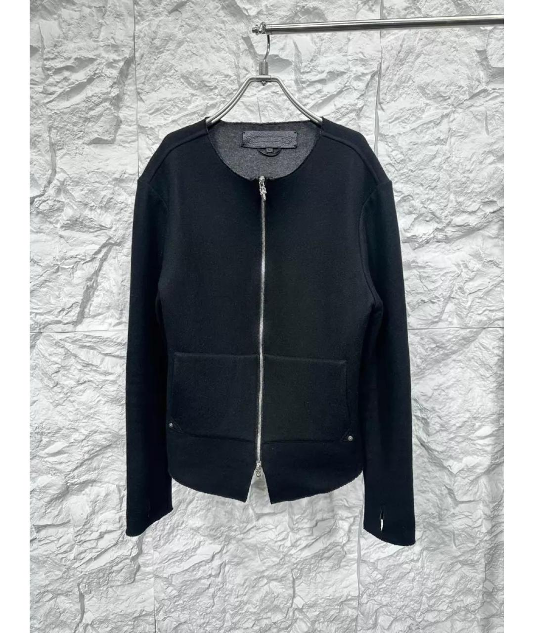 CHROME HEARTS Черная кашемировая куртка, фото 6