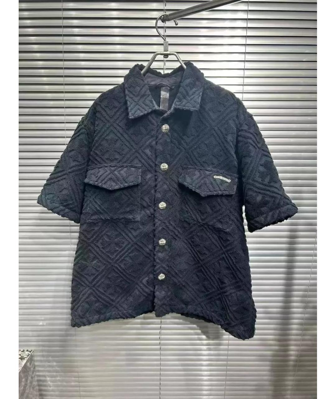 CHROME HEARTS Черная кэжуал рубашка, фото 4