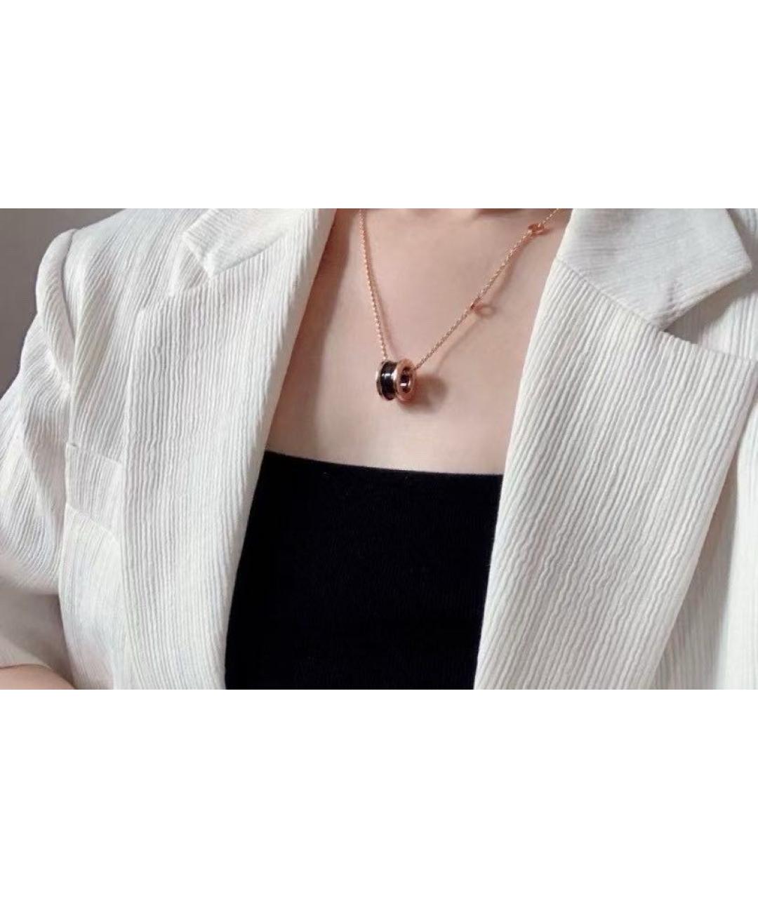 BVLGARI Золотое колье из розового золота, фото 5