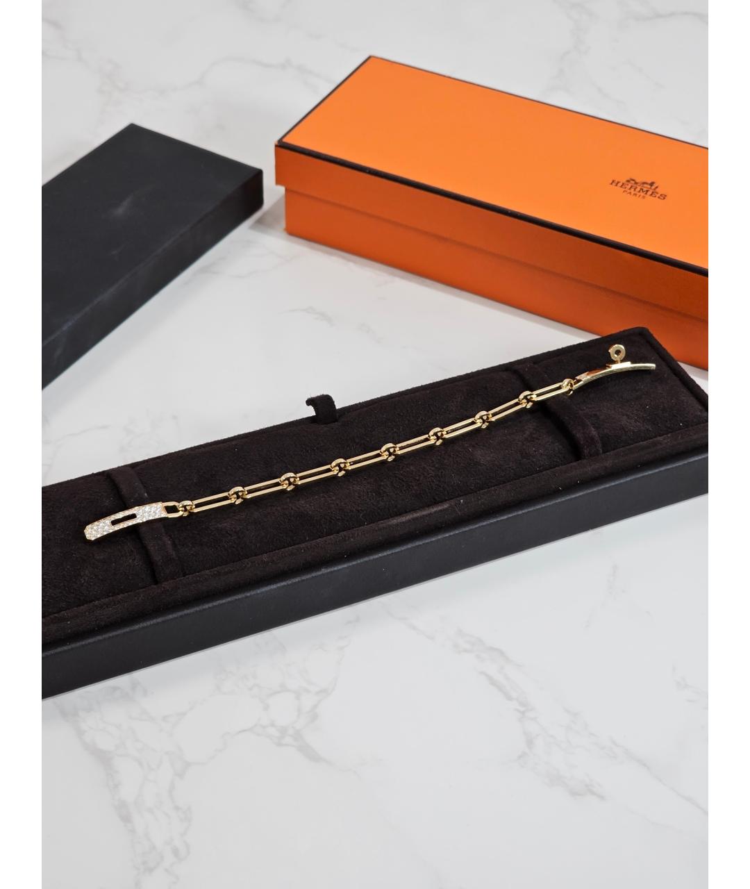 HERMES Золотой браслет из розового золота, фото 2