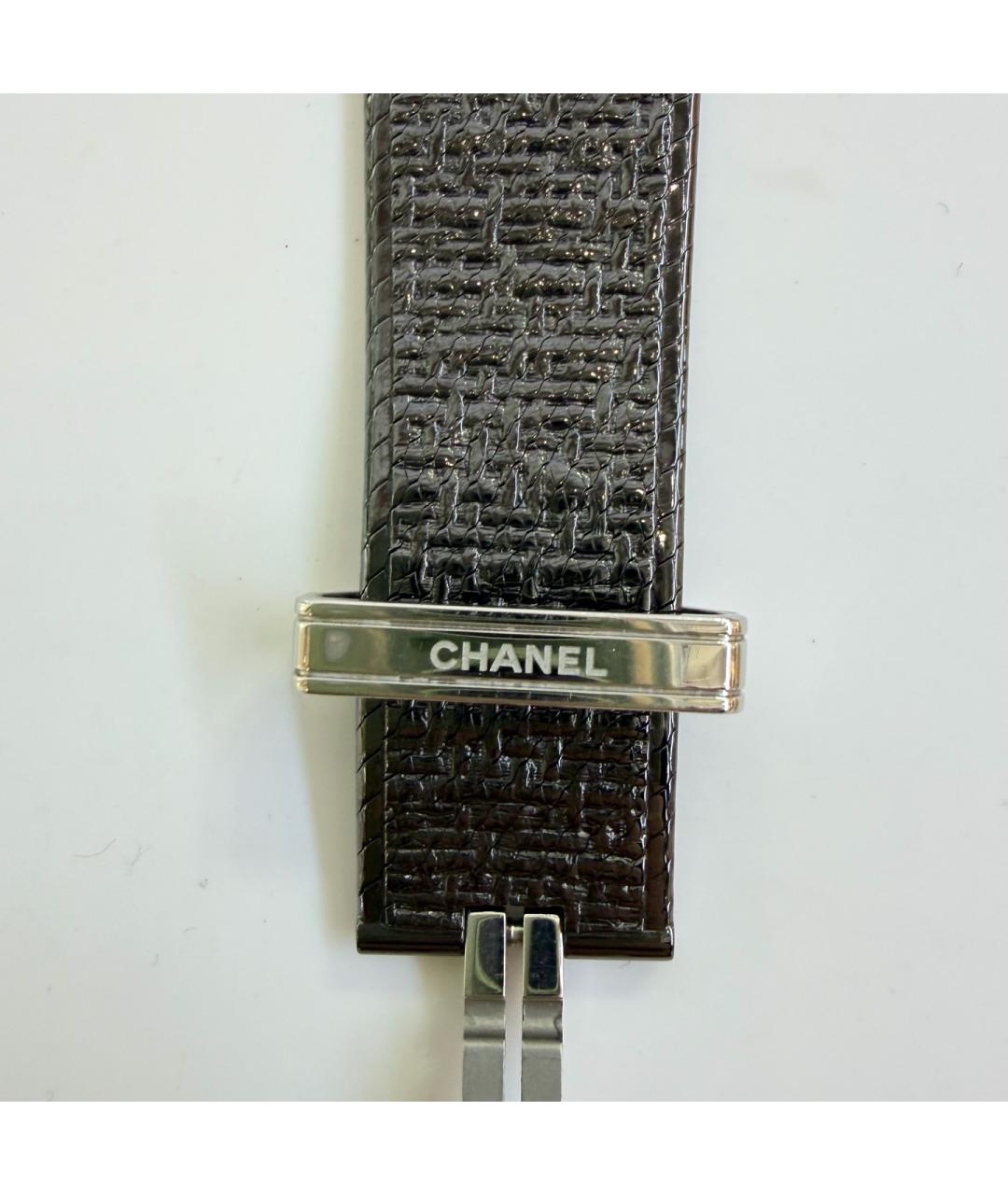 CHANEL Черные стальные часы, фото 6