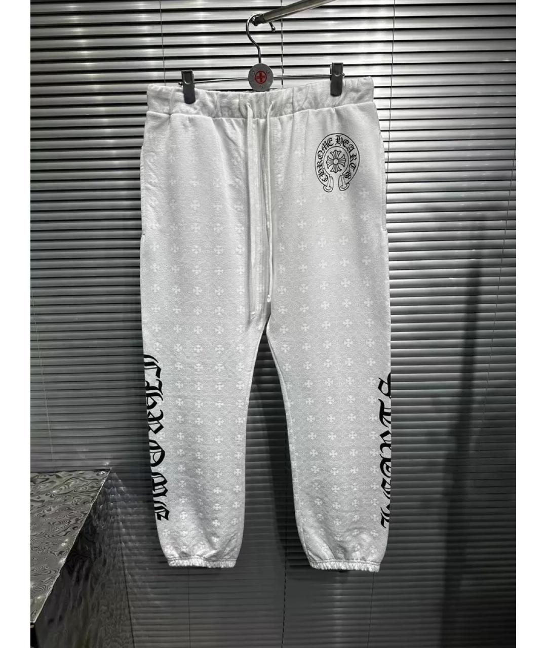 CHROME HEARTS Серые повседневные брюки, фото 4