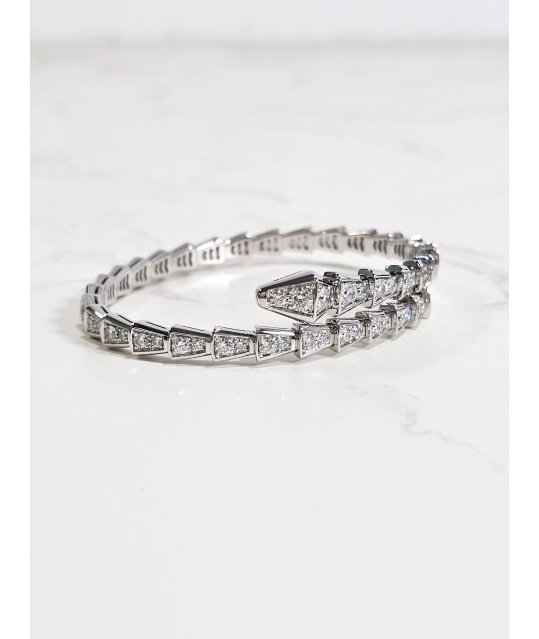 BVLGARI Серебряный браслет из белого золота, фото 2