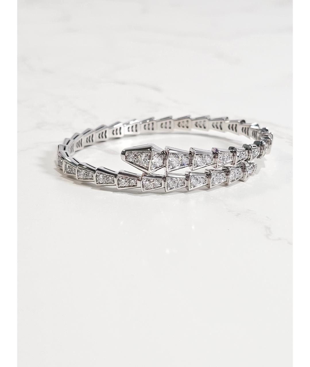 BVLGARI Серебряный браслет из белого золота, фото 5