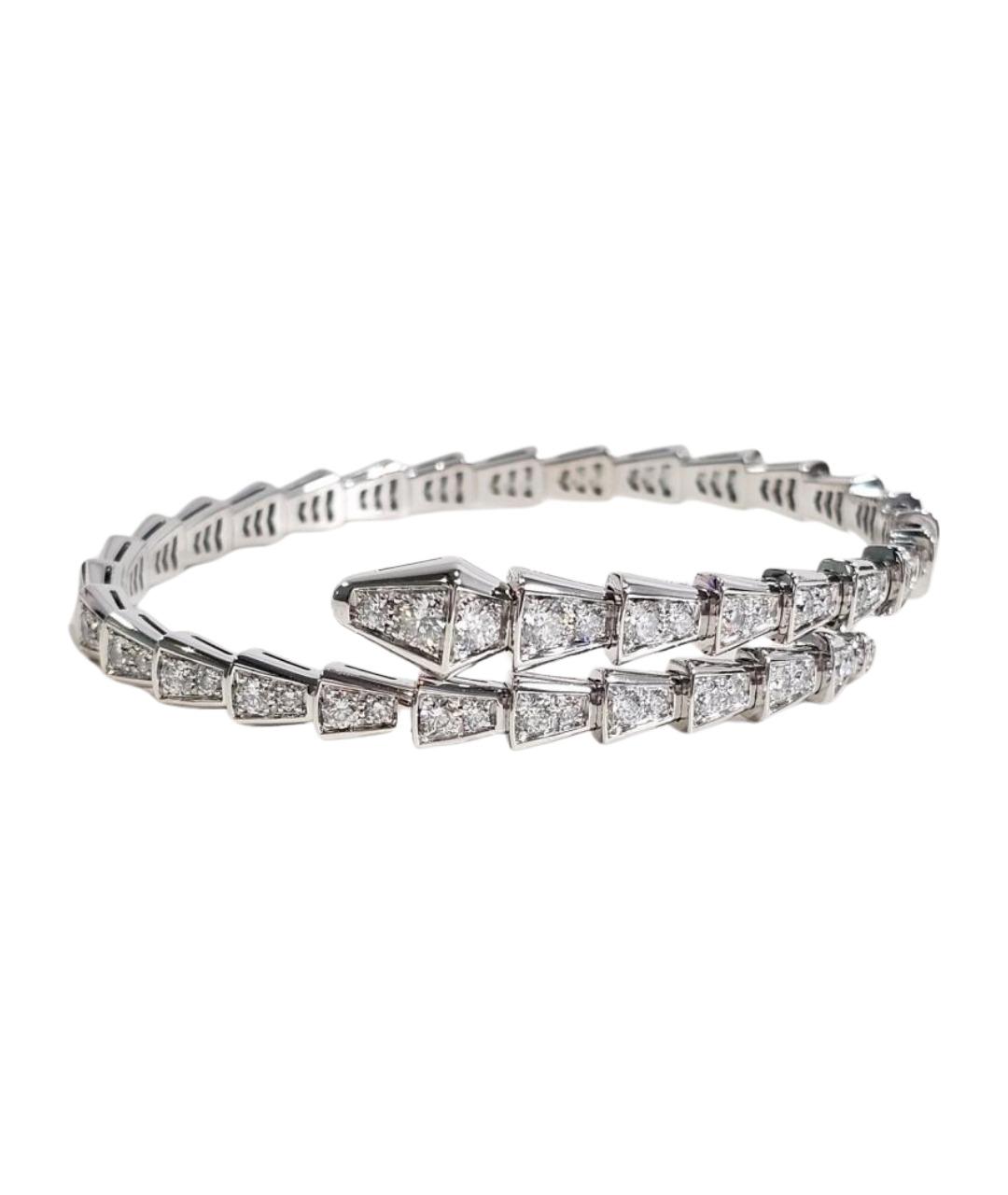 BVLGARI Серебряный браслет из белого золота, фото 1