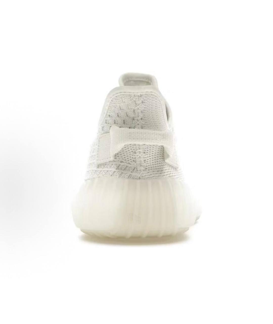 ADIDAS YEEZY Белые текстильные низкие кроссовки / кеды, фото 4