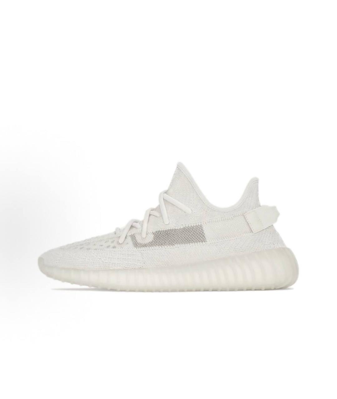 ADIDAS YEEZY Белые текстильные низкие кроссовки / кеды, фото 6