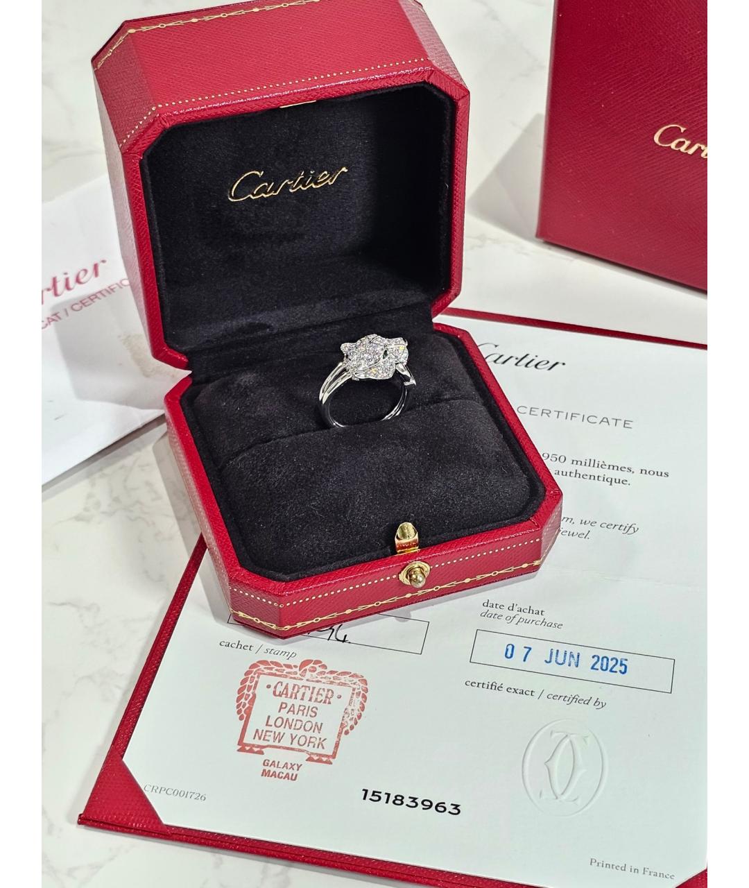 CARTIER Серебряное кольцо из белого золота, фото 2