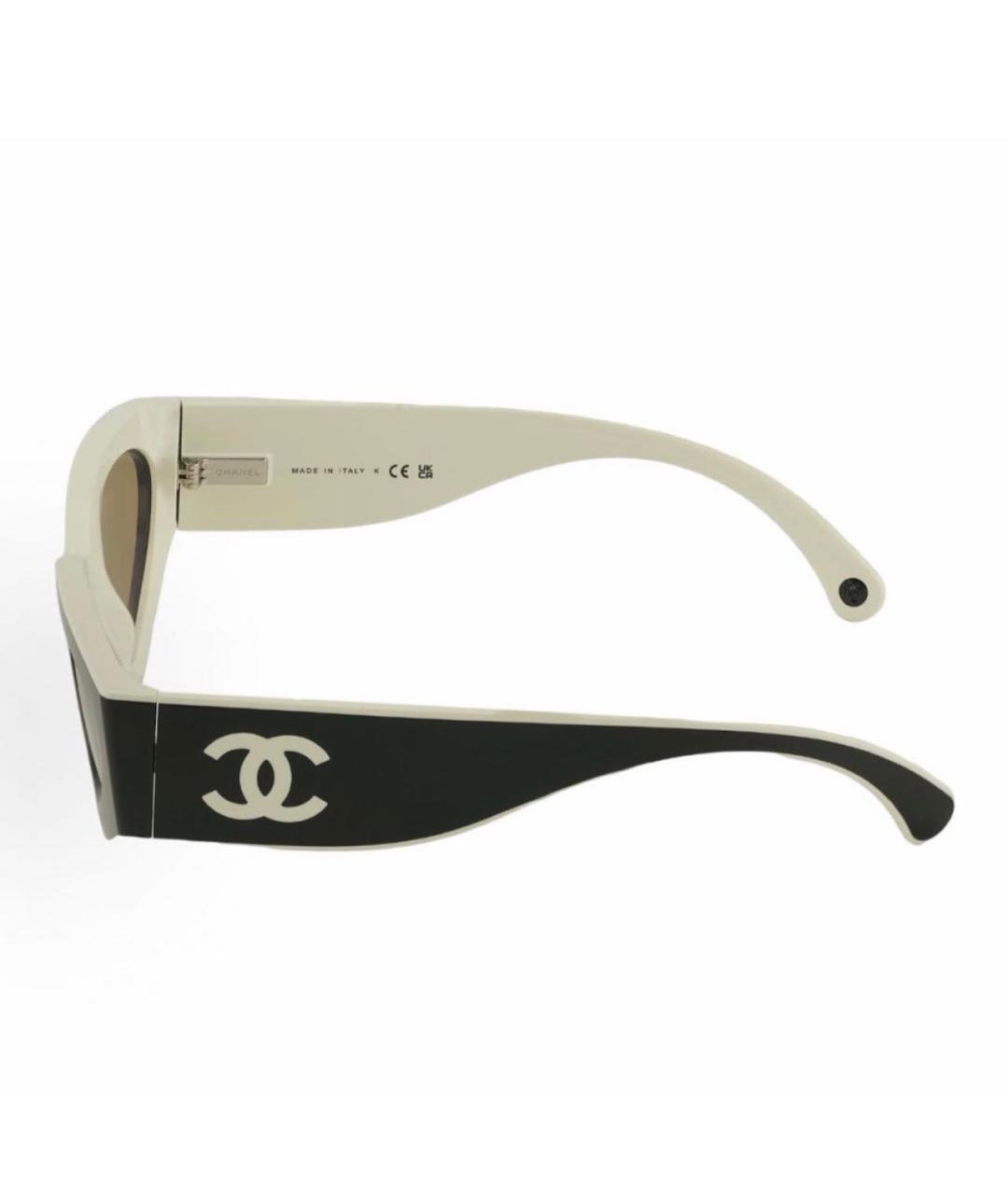 CHANEL Черные пластиковые солнцезащитные очки, фото 2