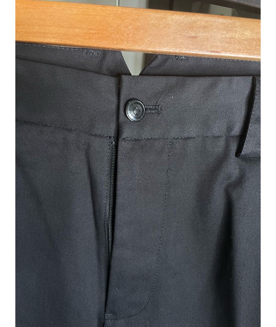 VERSACE Черные хлопковые классические брюки, фото 6