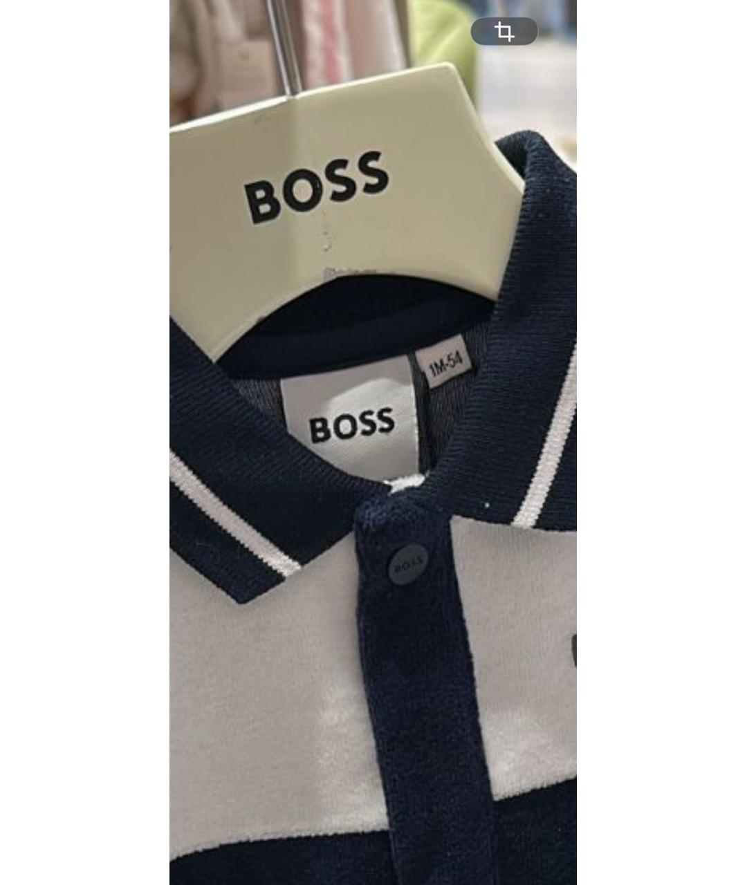 HUGO BOSS Синий бархатный комбинезон, фото 3