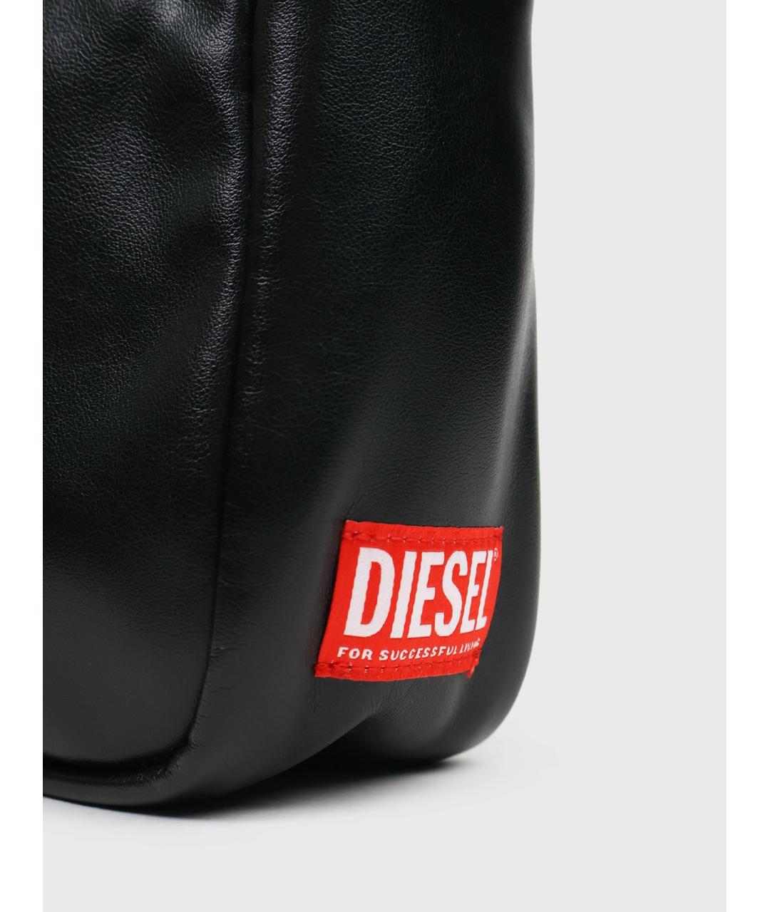 DIESEL Черная сумка на плечо из искусственной кожи, фото 3