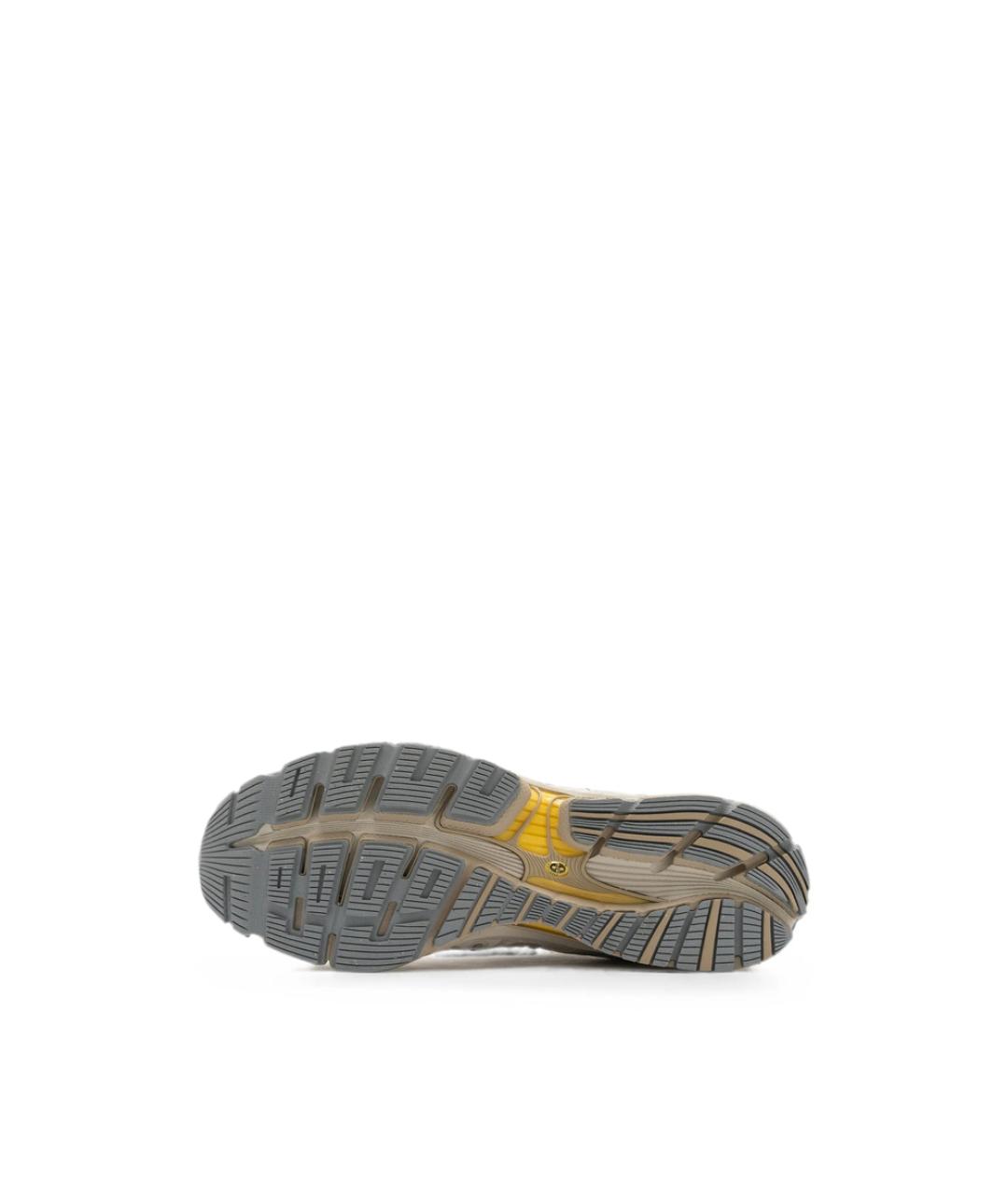 NEW BALANCE Бежевые кожаные низкие кроссовки / кеды, фото 2