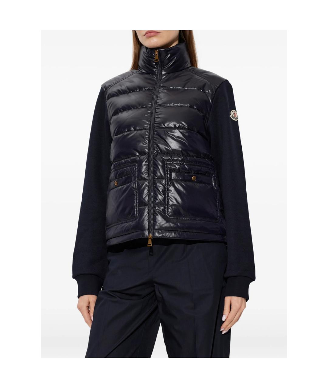 MONCLER Синяя хлопковая куртка, фото 2