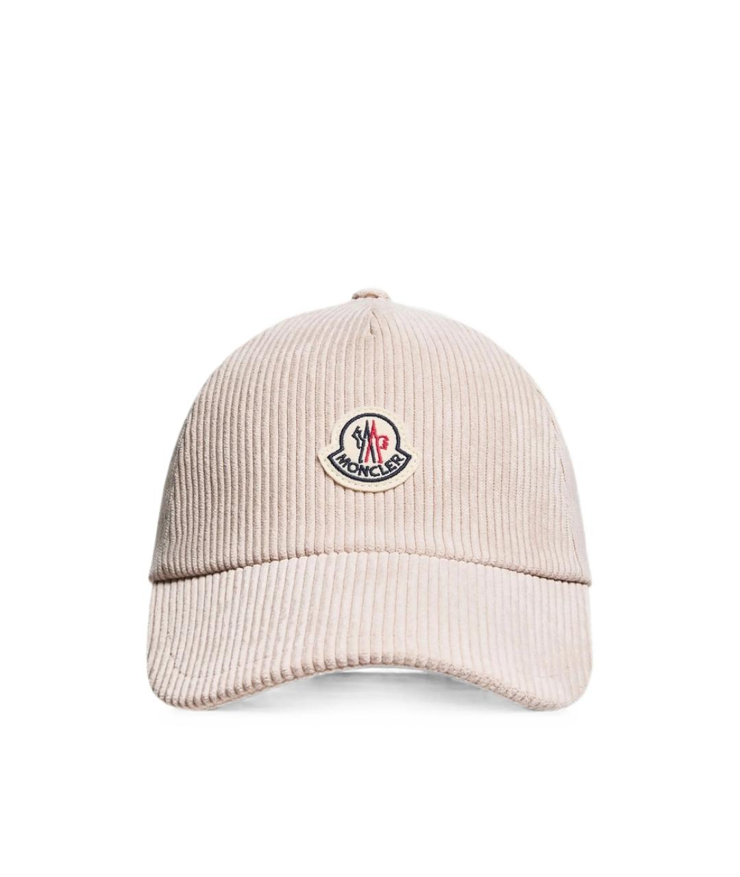 MONCLER Бежевая кепка, фото 1
